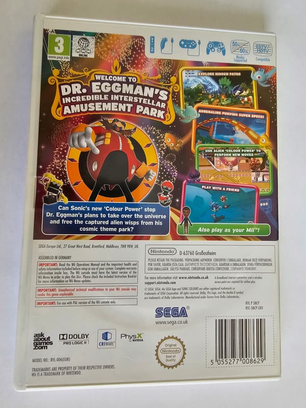 Sonic Colours for Nintendo Wii (3)