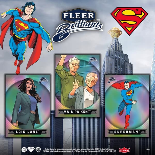 Upper Deck Fleer Brilliant 2025 Superman Mega Box Cards
