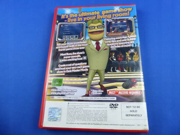 BUZZ! THE MUSIC QUIZ – game in very good+ condition, complete PS2 set