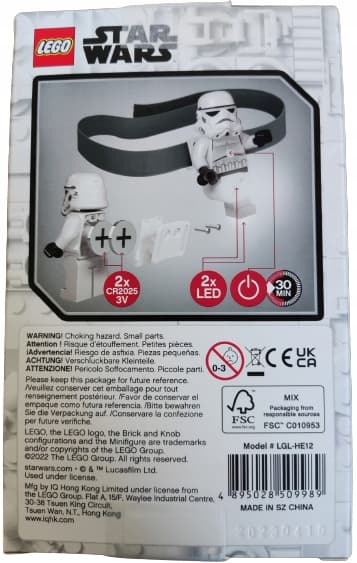 LEGO Star Wars Head Torch, LEGO Stormtrooper