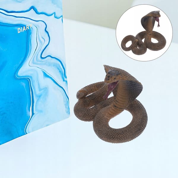DECORATIVE PLASTIC COBRA FIGURINE – EDUCATIONAL TOY FOR CHILDREN