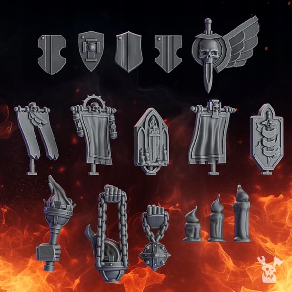 Pactum Aeternum Knight Decor Bits x16 DakkaDakkaSt