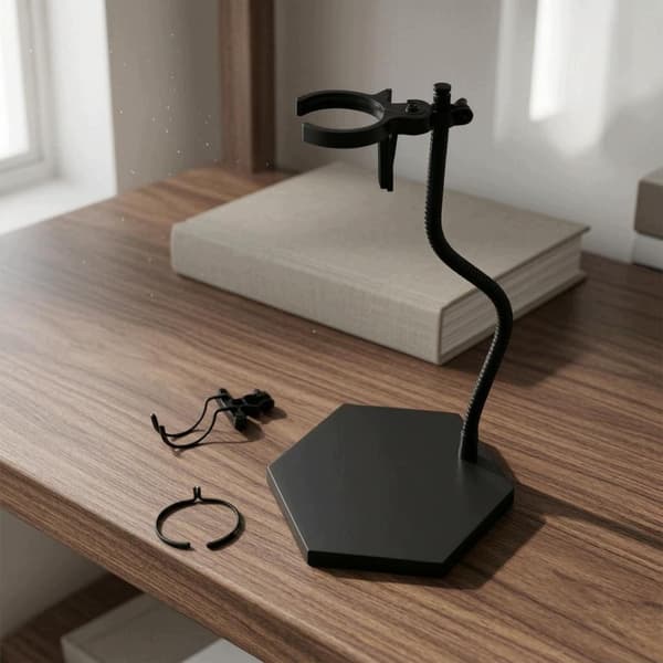 1/6 Scale Flexible Spine Stand with Articulated Arm and Hexagonal Base