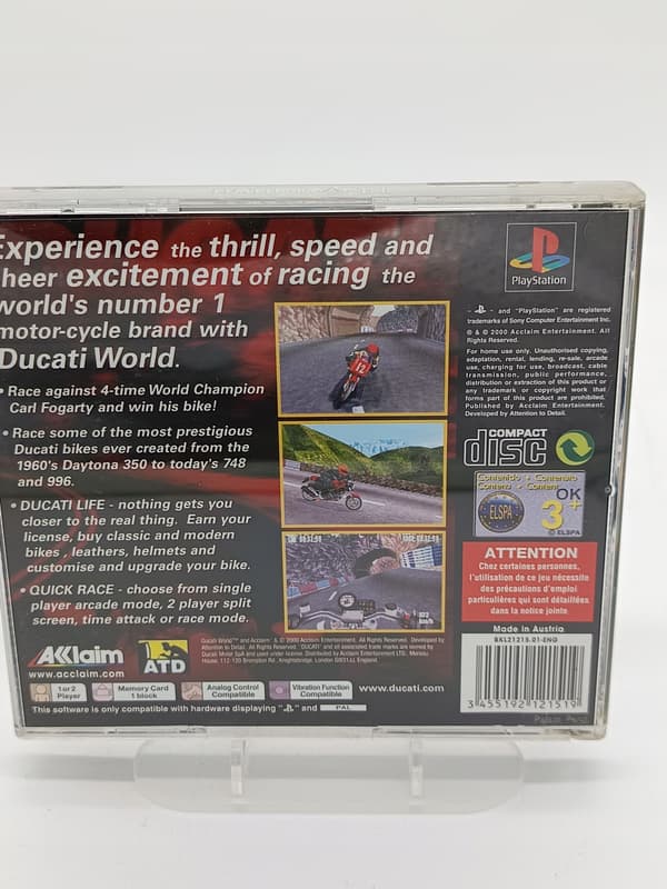 DUCATI WORLD game for Sony PlayStation (PSX)