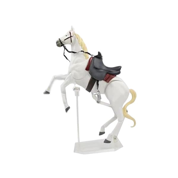 Pony figurine – Action figure model, poseable, home decor – White