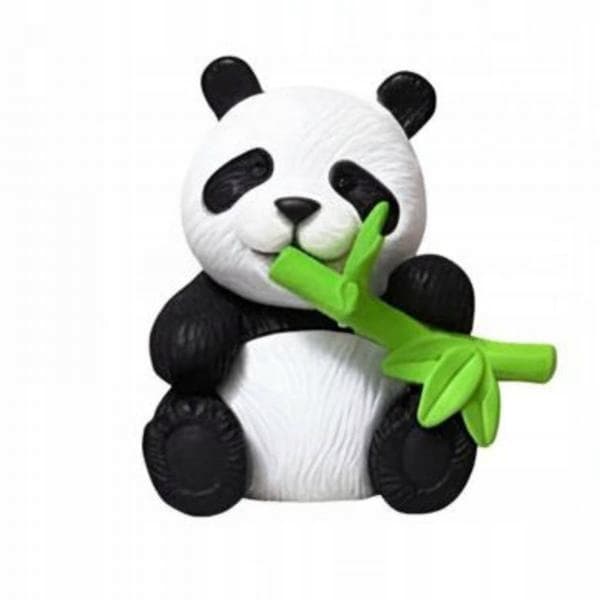 Panda Toy Set – Cute PVC figurines – Plastic mini landscape cake decor – 3-piece set