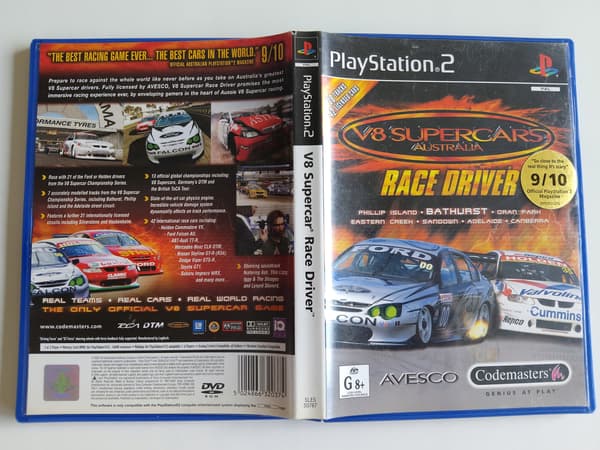 V8 SUPERCAR RACE DRIVER PS2 3xA