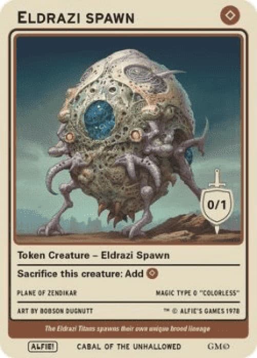 Magic: The Gathering Eldrazi Spawn Token