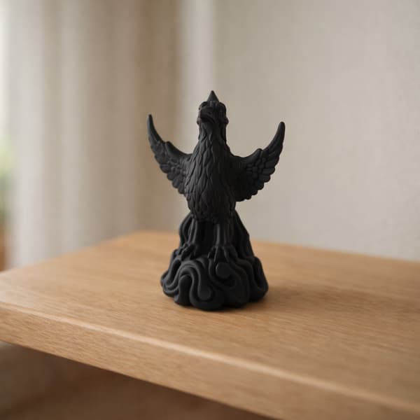 DECORATIVE PHOENIX FIGURINE WITH SPREAD WINGS – MANY COLOURS