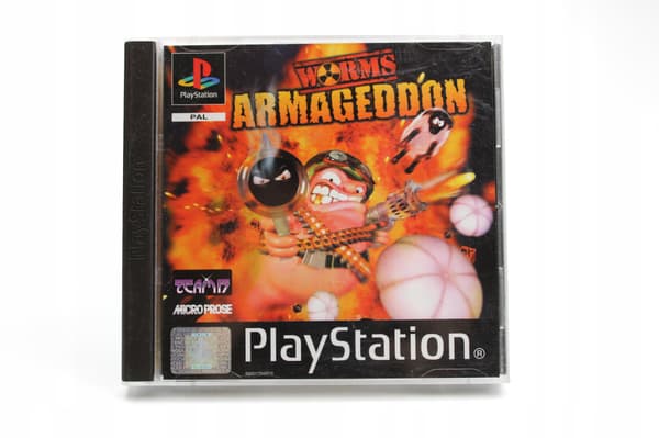 WORMS ARMAGEDDON PlayStation (PSX) boxed version