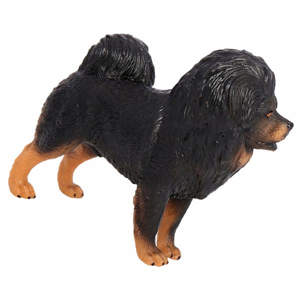BLACK DECORATIVE PVC DOG MODEL – REALISTIC FIGURINE