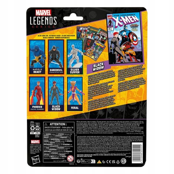 Marvel Legends Black Widow Action Figure (15 cm) by Hasbro, with accessories