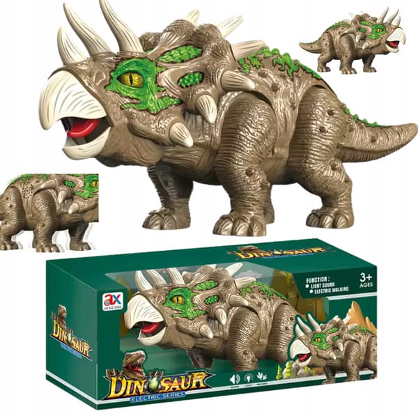 INTERACTIVE DINOSAUR: WALKS, ROARS, GLOWS, MOVING HEAD AND TAIL – PERFECT AS A GIFT