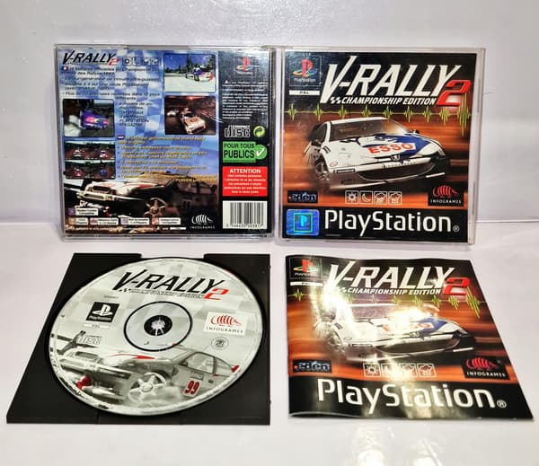 The game V-Rally 2 for PSX – READ THE DESCRIPTION!