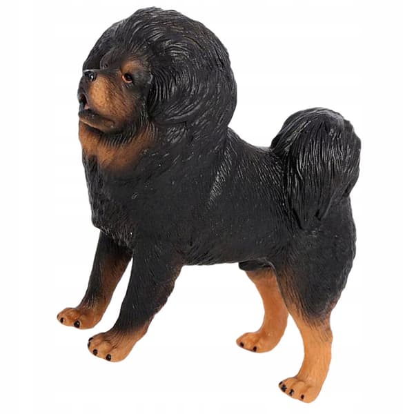 BLACK DECORATIVE PVC DOG MODEL – REALISTIC FIGURINE