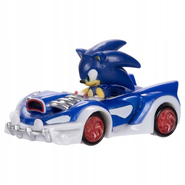 Sonic figurine in a car – Sonic or Silver character