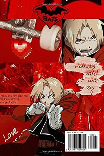 Edward Elric Notebook: Lined Pages Notebook, Small Size, 6x9 inches / 110 p