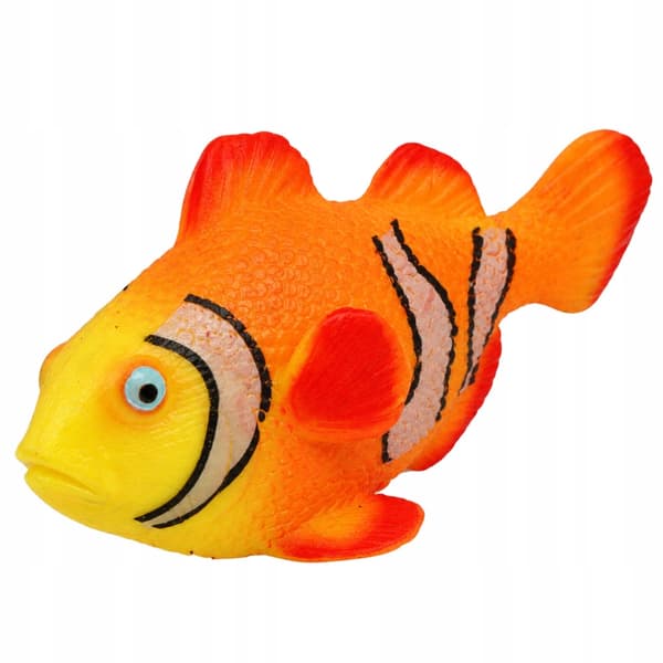 RUBBER CLOWNFISH FIGURINE