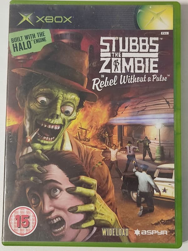 XBOX STUBBS THE ZOMBIE REBEL WITHOUT A PULSE X BOX CLASSIC