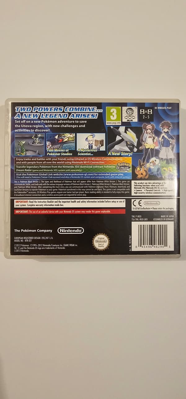 Pokémon Black Version 2 for Nintendo DS