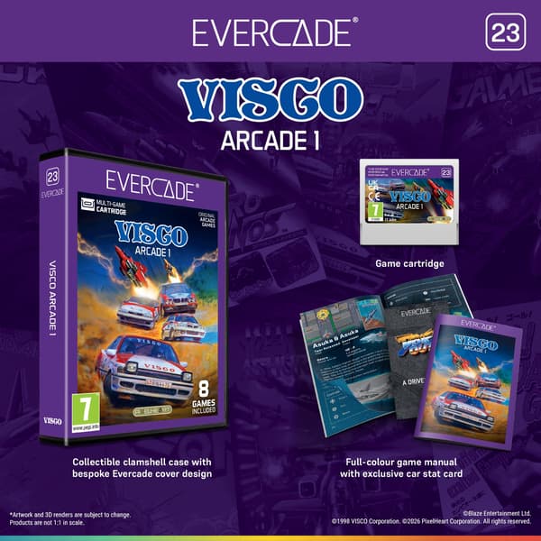 Visco Arcade 1, Evercade and 8 games!
