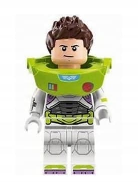 LEGO LIGHTYEAR Buzz Lightyear figure (dis065) in Command Suit, plus weapon and 2 heads