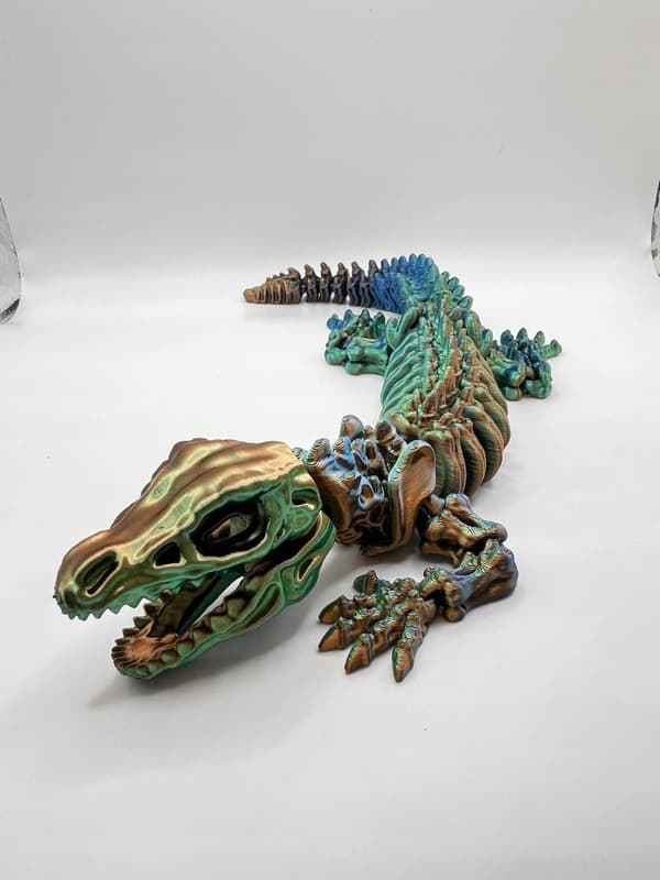 Artistic 3D Figurine – Dragon Skeleton