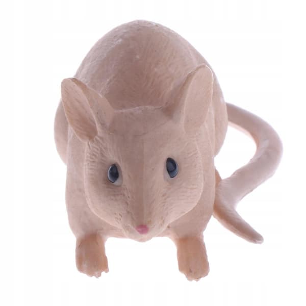 Realistic PVC animal model figurines, educational mouse action figurine