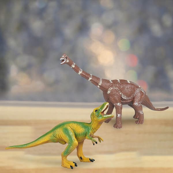 2x Realistic dinosaur figurines Play set Small dinosaur figurines for Style D