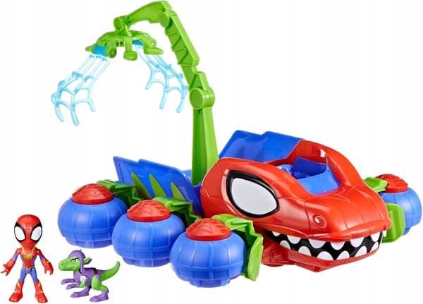 HASBRO Marvel Spidey and Super Buddies Dino-Web Crawler Spider-Man Set