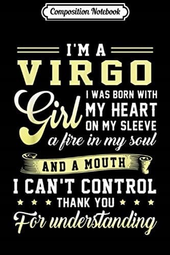 Composition Notebook: I Am a Virgo Girl Born in Virgo – Gift Journal/Notebook