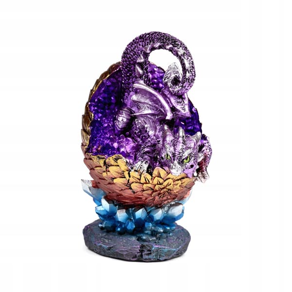 Elementy figurine: A small dragon hatching from a crystal egg
