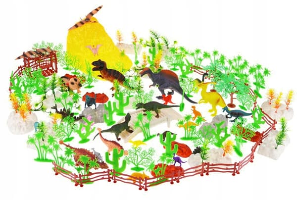 DINOSAUR FIGURES PARK 160-piece DINOSAUR SET