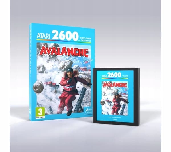 The Atari Avalanche game for the Atari 2600+, 7800+ and 7800 consoles