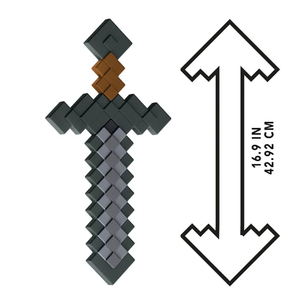 Minecraft pixel stone sword, large sword for children