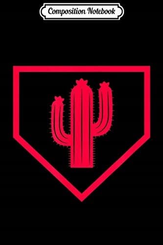 Composition Notebook: Cool Arizona Spring Baseball Home Plate Cactus Journal