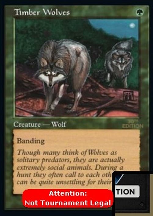 Magic: The Gathering Timber Wolves