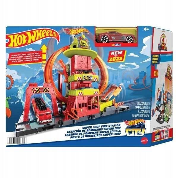 HOT WHEELS CITY FIRE STATION WITH SUPER LOOP