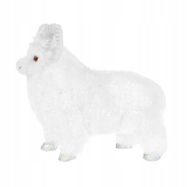 WHITE PLUSH SHEEP – A REALISTIC DECORATION AND TOY