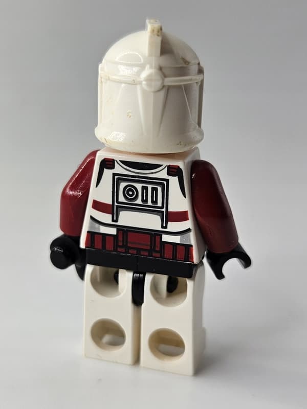 LEGO STAR WARS minifigure sw0202a Clone Trooper Commander Fox DEFECT /