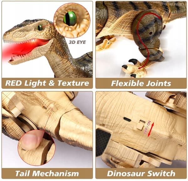 Remote-controlled Walking Dinosaur Toys