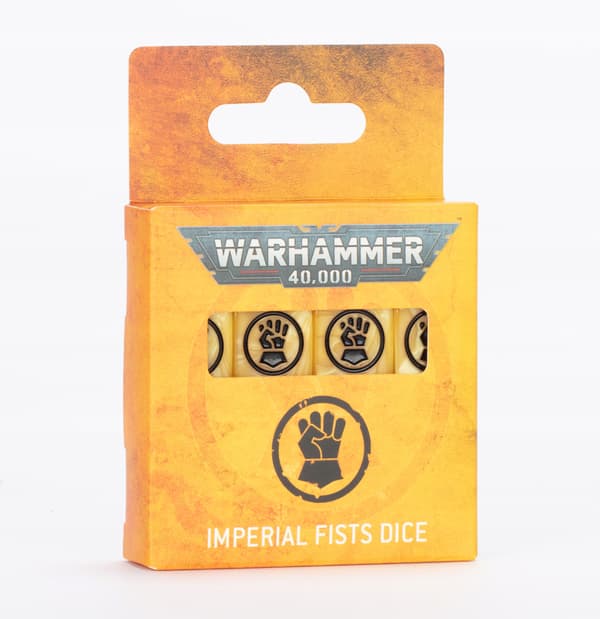 WARHAMMER 40000: IMPERIAL FISTS-Tärningar