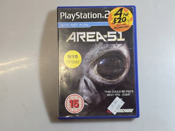 AREA 51 PS2 GAME