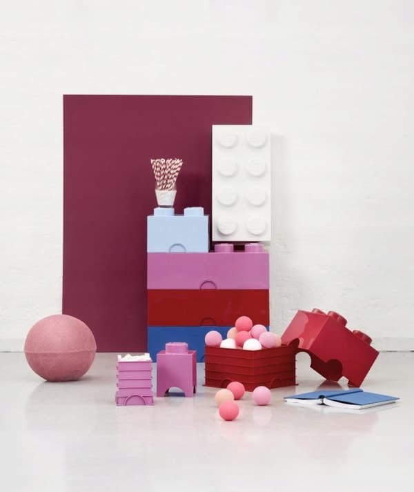 LEGO Storage Brick 4 container, pink