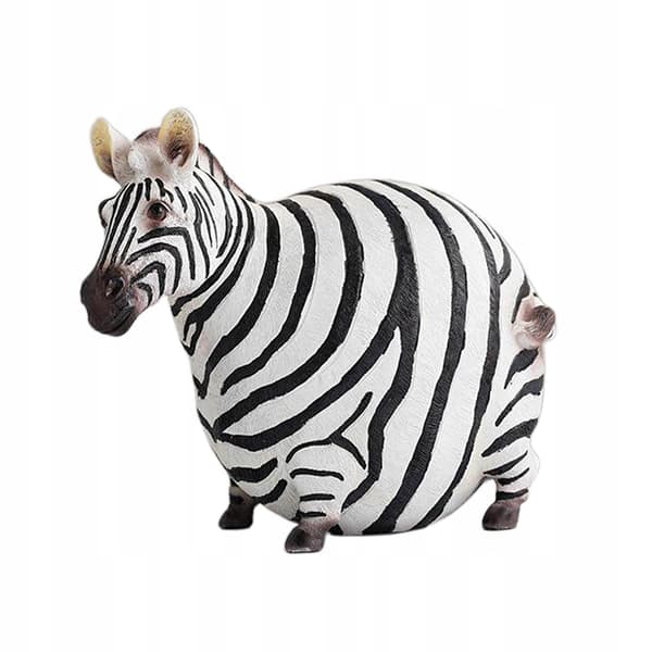 A lovely handmade zebra figurine, a resin zebra