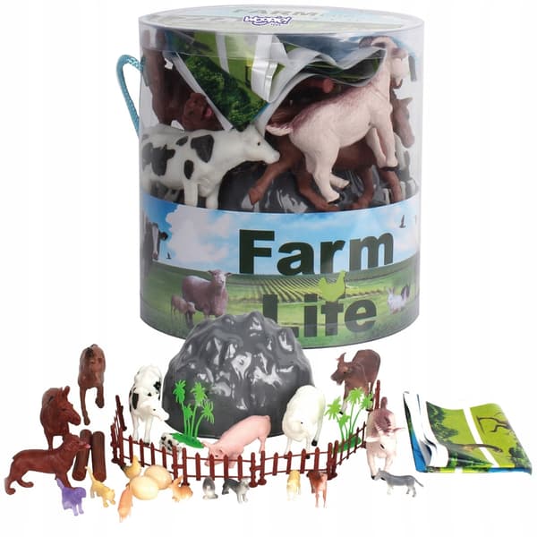 WOOPIE Farm Animals Figurine Set, 34 pieces