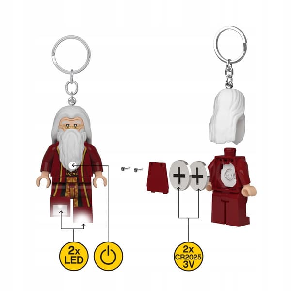 LEGO HARRY POTTER DUMBLEDORE LED KEYRING LGL KE197H