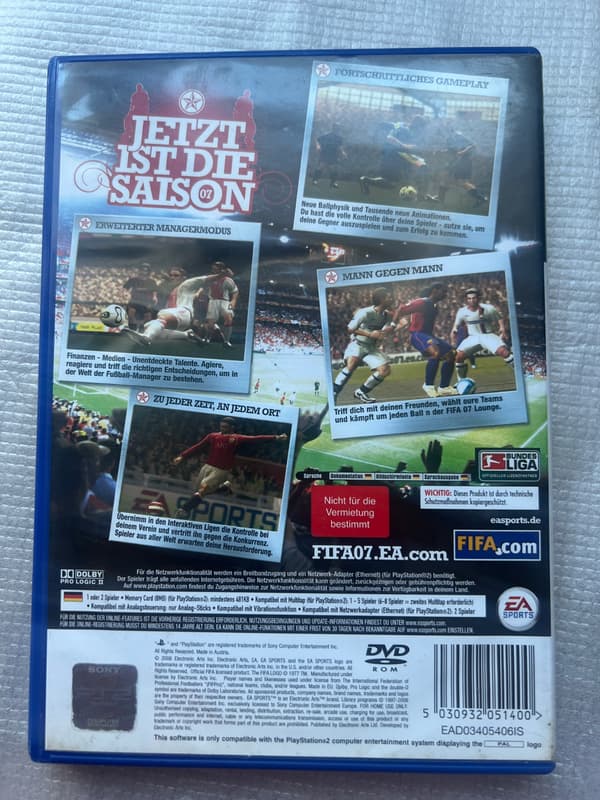 FIFA 07 GERMAN EDITION FOR PS2