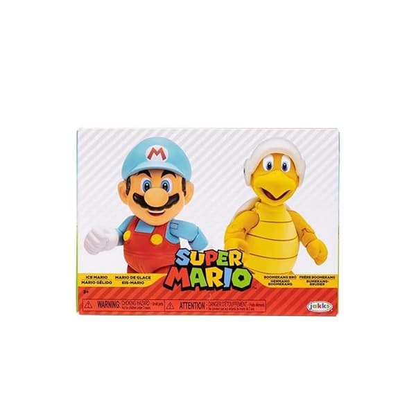 Super Mario, Ice Mario and Boomerang Bro