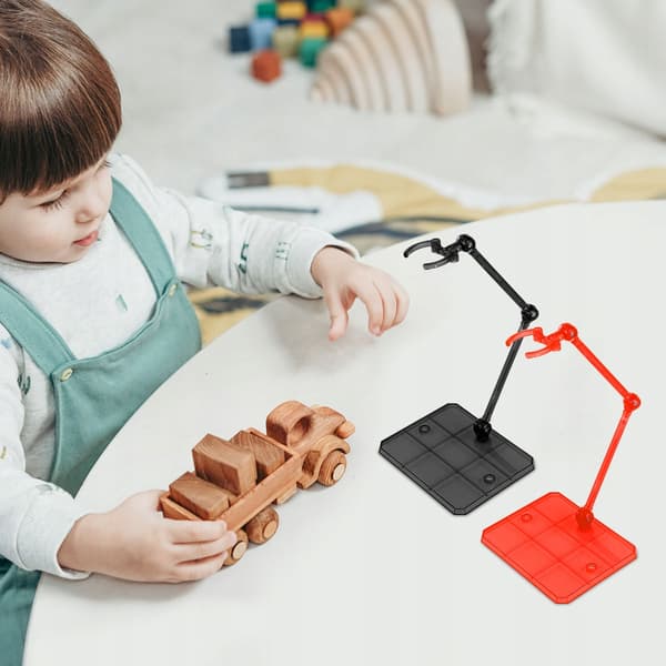 5 PCS. ACTION FIGURE STANDS, STABLE, PLASTIC, COLOURFUL